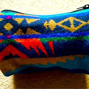 Genuine VTG Pendleton Barrel Purse/Makeup bag